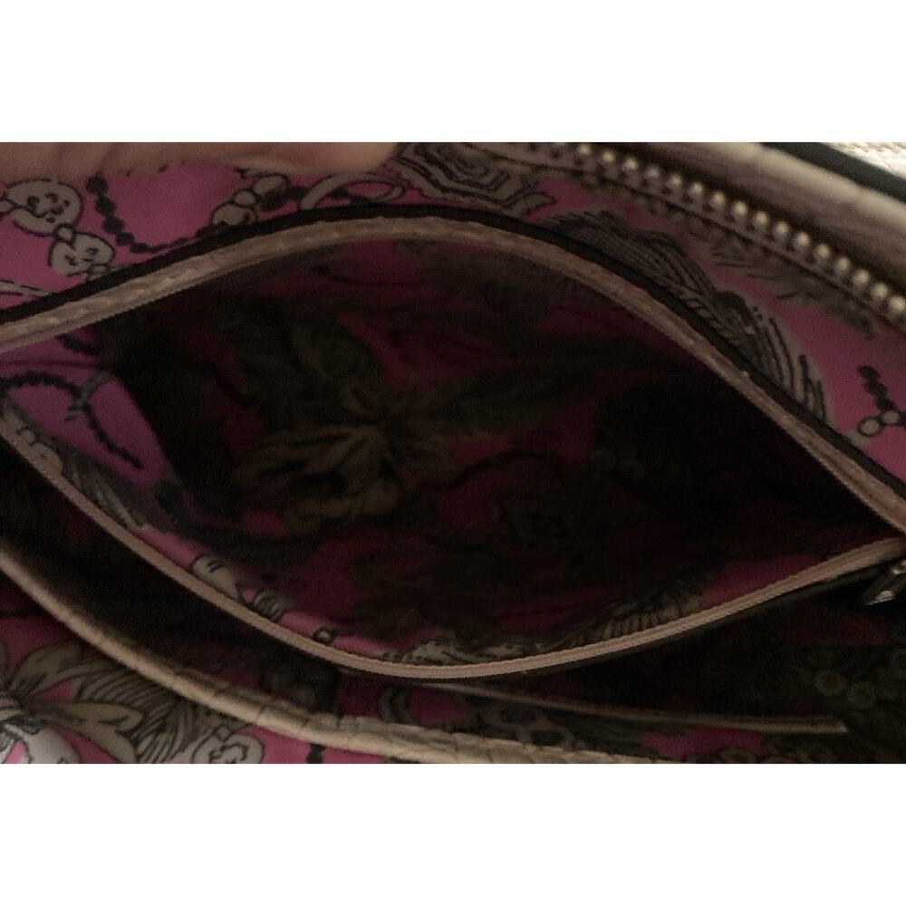 Guess Y2k VTG Womens Shoulder Bag Croc Effect Faux Leather Zip Closure Pockets - Picture 15 of 16